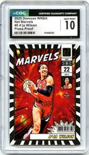A'JA WILSON 2025 DONRUSS WNBA PRESS PROOF NET MARVELS #8 CGC 10 GEM MINT ACES