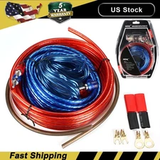 1500W Amp Auto Audio Cable Kit Amplifier Install RCA Subwoofer Sub Wiring 8Gaug!