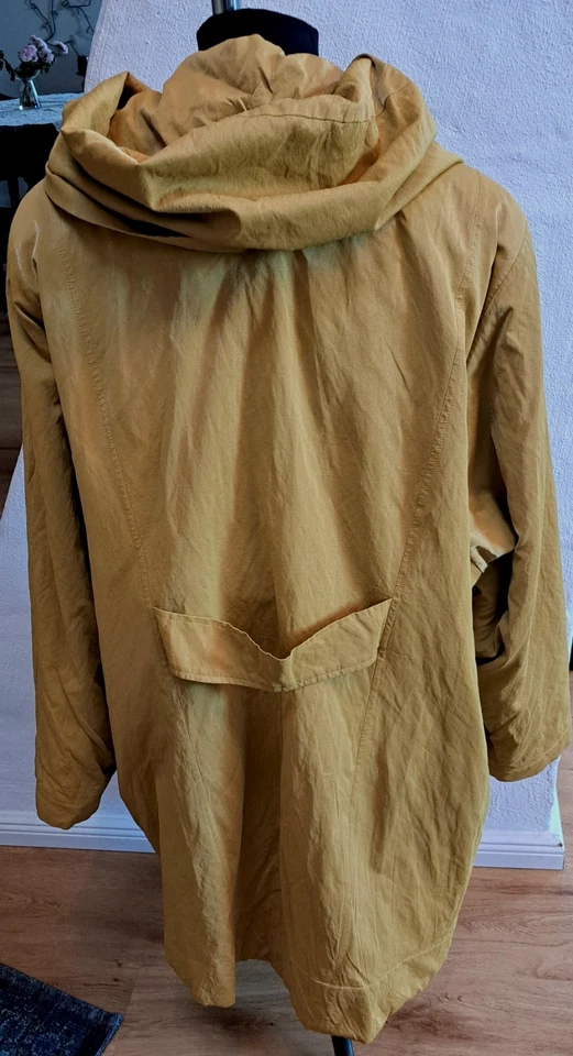 Hopsack Jacke Longjacke Parka Einheitsgröße senffarben - Bild 3 von 4