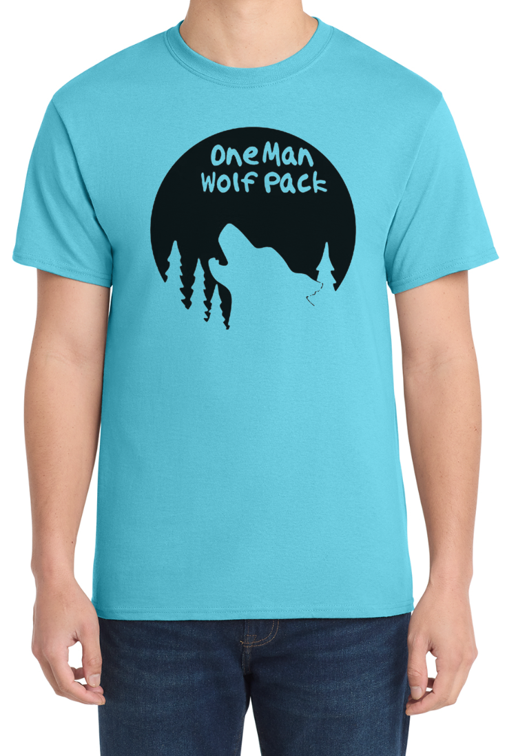 One Man Wolf Pack Wolf Design Shirt Tee Graphic Design Gift | eBay