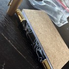 Unbranded Fountain pen Ceramic Black Barrel White Smoke Swirls Med NIB — photo 3