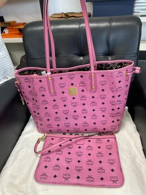 MCM Pre-Owned Authentic Liz Visetos shopping bag Tote Pink MWPFSLR03PZ001