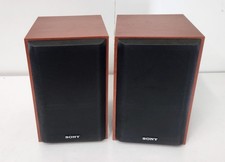 Pair of SONY SS‑CGS10 Bookshelf Speakers 6Ω Stereo Passive Wooden Cabinets