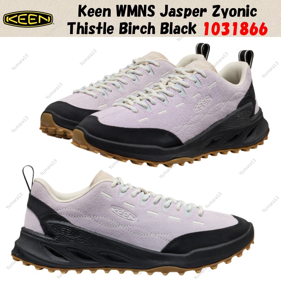 Keen WMNS Jasper Zyonic Thistle Birch Black 1031866 Women's Size
