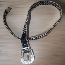 49" Long Rhinestone Belt New 3" Buckle Glitter Shine