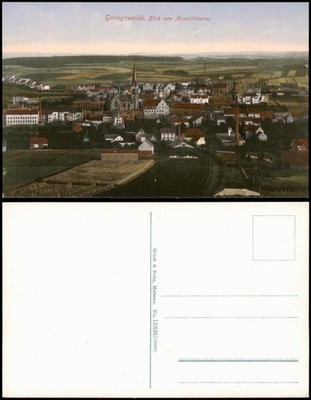 Ansichtskarte Geringswalde Blick vom Aussichtsturm. 1913