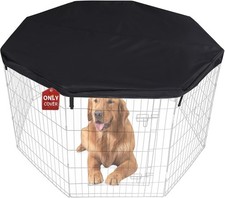HiCaptain Dog Playpen Top Cover for Indoor Outdoor Use - Escape-Proof and Sun...