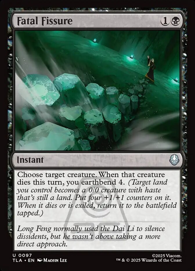 MTG Magic the Gathering Fatal Fissure (97/462) Avatar The Last Airbender LP