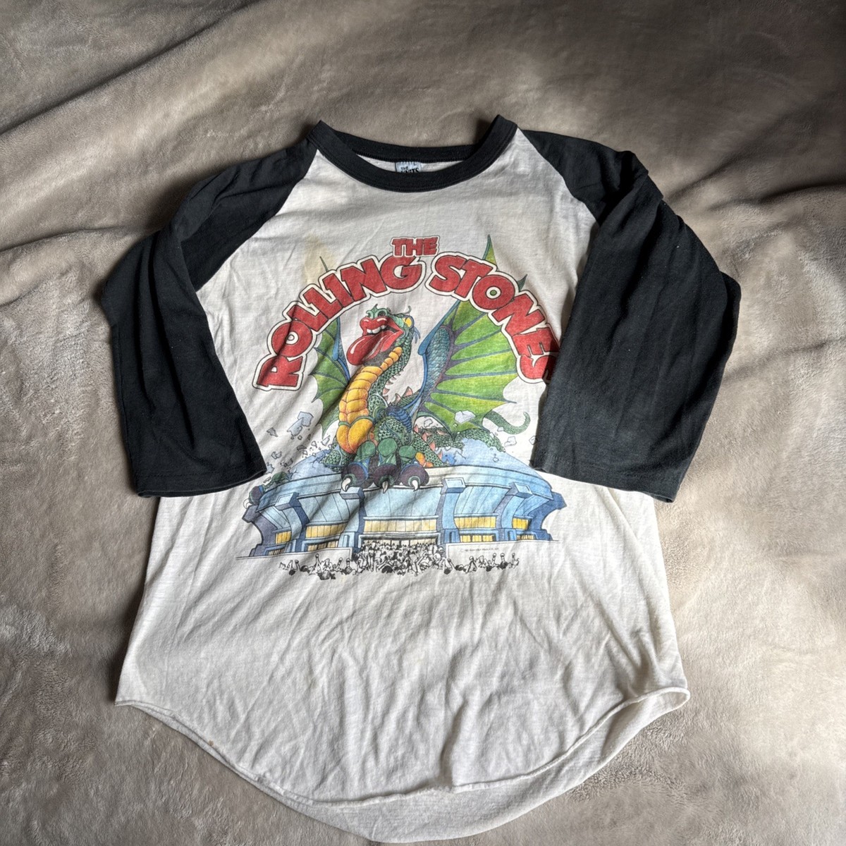 Rolling Stones 80s The Vintage the Tour 1980s Stone 0 Top Shirt 1