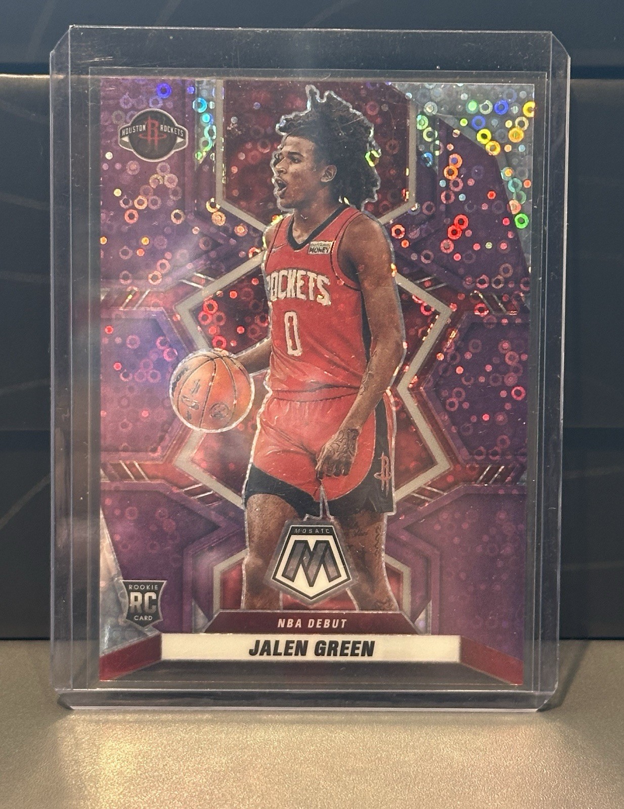 2021-22 Panini Mosaic NBA Debut Jalen Green #262 Purple Fast Break Prizm /50 