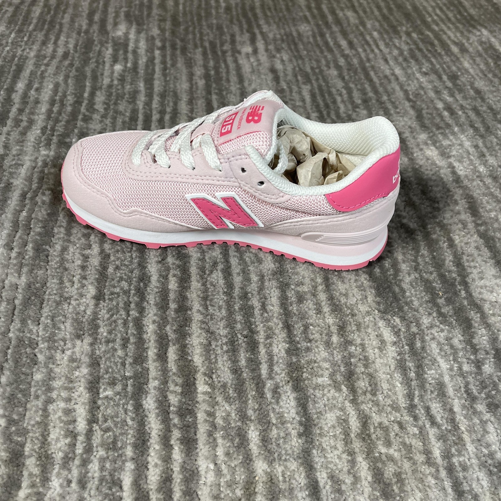 New Balance 515 Shoes Kids Size 11.5 Pink Suede Running Sneakers PC515KI thumbnail 5