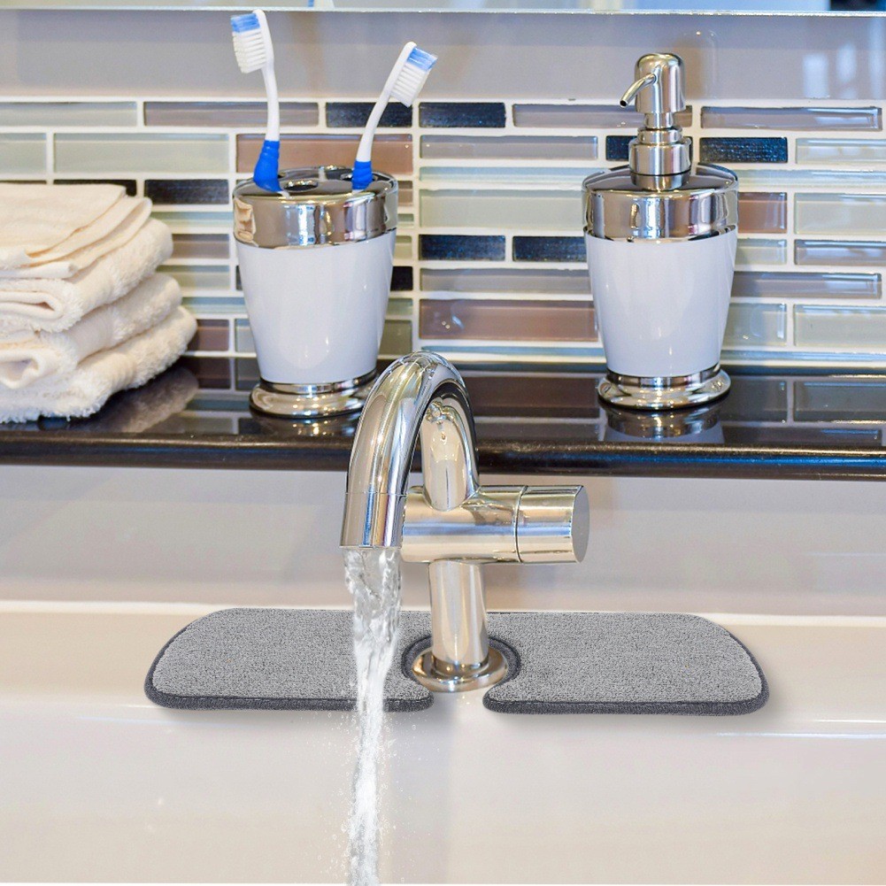 Avilo - Tap Water Absorption Mat - 27cm - Grey - 2 Pack - Image 2