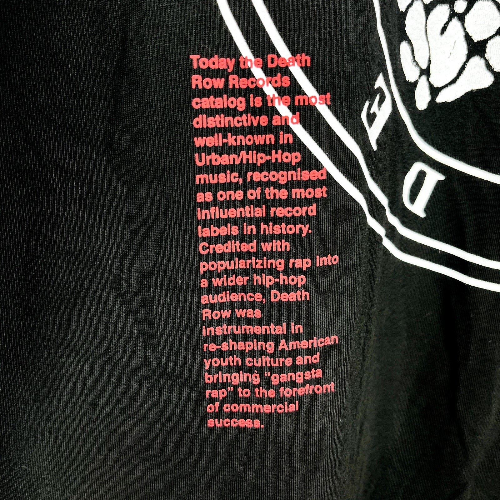 FILA T shirt Death Row Records Nordstrom nera logo nuova con etichetta uomo XL