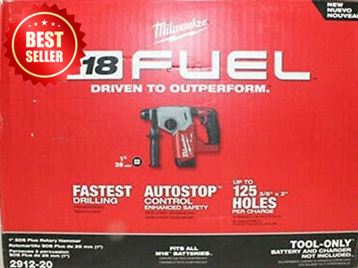 2912-20 M18 Fuel 18V 1'' SDS Plus Brushless Rotary Hammer Tool US