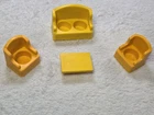 Vintage Fisher Price Little People Living Room Furniture Couch Chairs Table Play