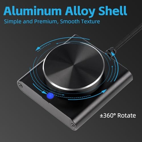 Aluminum USB Volume Control Knob for Audio Adjustment on For PC Mobile - Bild 2 von 11