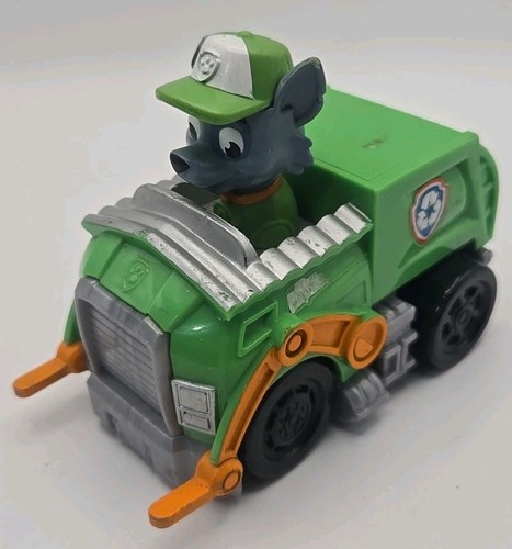 Paw Patrol Rocky's Recycle Truck Forklift with Rocky (Figure Does Not come out) - 第 1/4 張圖片