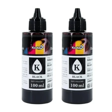 Koala Black Sublimation Ink Refill Bottles 200ML Compatible with ET-2800 ET-2...
