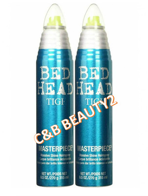 TIGI BED HEAD MASTERPIECE MASSIVE SHINE STRONG HOLD HAIRSPRAY 9.5 *2-PACK