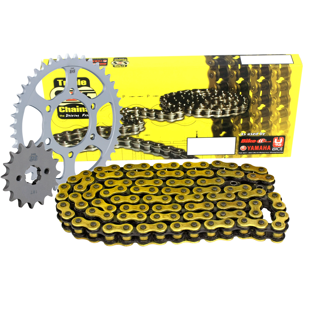 Triple-S Yamaha FZ6 Fazer Motorcycle Chain & Sprocket Kit 2004-2009 Motorbike