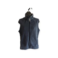 Columbia Sportswear Women's (Grayish) Blue Fleece Vest 2 Pockets Size Small