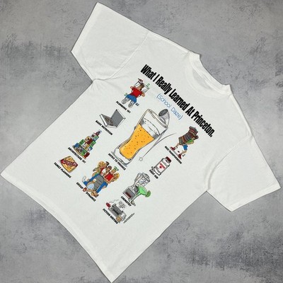 Vintage What I Really Learned At Princeton Adult Funny T Shirt 1994 White XL 90s