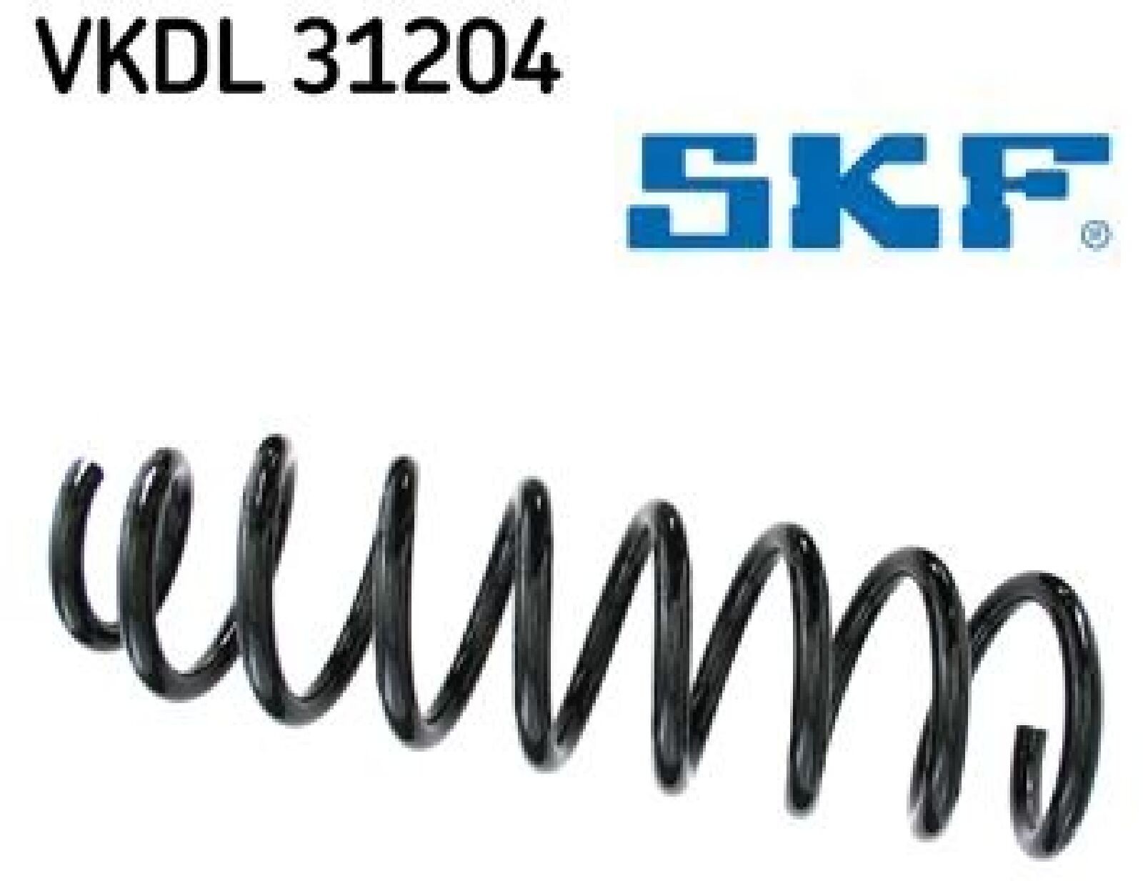 2x Fahrwerksfeder SKF VKDL31204 2 Federn Satz Federnsatz für VW - Bild 2