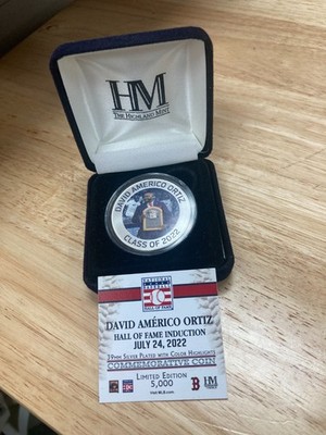KAPPYS  HIGHLAND MINT DAVID ORTIZ BASEBALL HALL OF FAME CLASS OF 2022 MEDAL B8