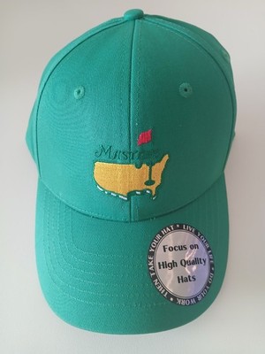 Green Masters Golf Hat Embroidered Cap New Without Tags One Size