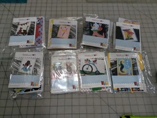 EIGHT Stitches of Love fabric postcoard kits laser cut quilting