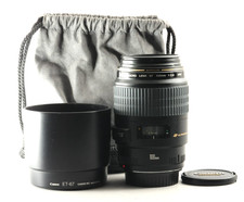 Canon Macro EF 100mm F/2.8 USM Telephoto Prime Lens w/Hood US Stock Mint 4822