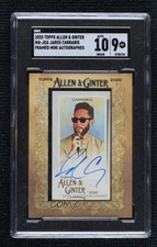 2020 Allen & Ginter's Mini Non-Baseball Jared Carrabis SGC 9 MINT Auto 05qf