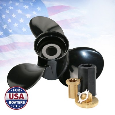 13 3/4 x 15'' Outboard Propeller For Mercury 40-140HP 15 Spline RH Force 75-150hp