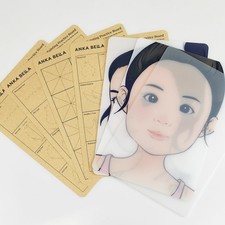 Reusable Face Paint Practice Board7pcs Face Painting Practice Sheet with Vari...