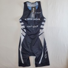 Trisuit Orca Orbea bianco nero blu NUOVO CON ETICHETTE S imbottito ciclismo bavaglini tuta gara