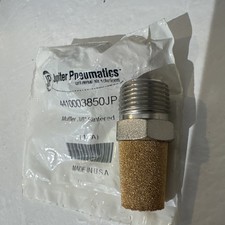 Pneumatic Exhaust Muffler: 3/8" Male NPT, 81 dB 4410003850JP NEW