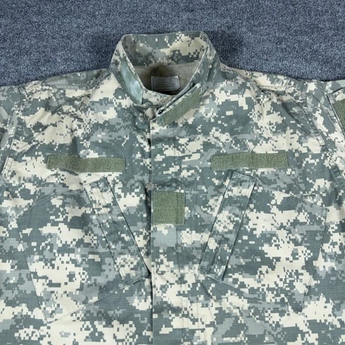 US Army ACU Combat Uniform Coat UCP Digital Camo Jacket Large Regular UNICOR video thumbnail