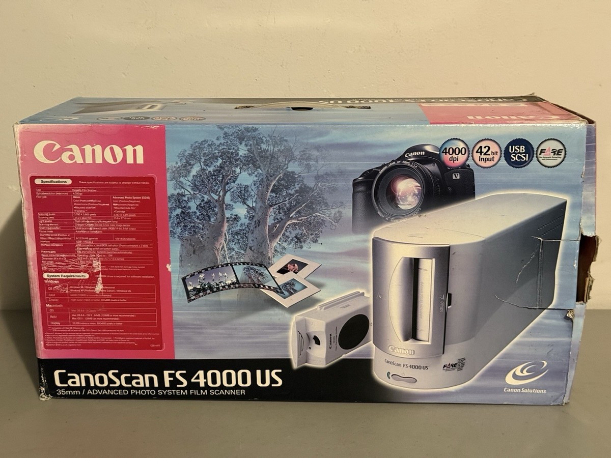 Canon CanoScan FS4000US フィルムスキャナー Canon CanoScan FS4000US Scanner for sale online | eBay