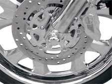 Covingtons Axle Covers Front Dimpled Chrome P...