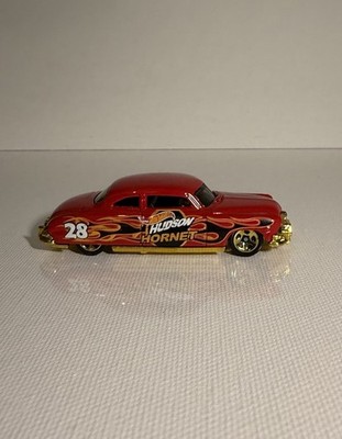 Hot Wheels 2018 Hudson Hornet Red With Black Flames Good Accents