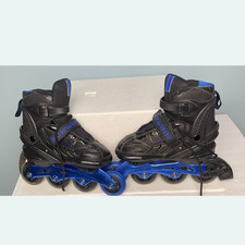 Schwinn Kids Inline Rollerblades Blue Black Adjustable Skates 6-7.5 Youth