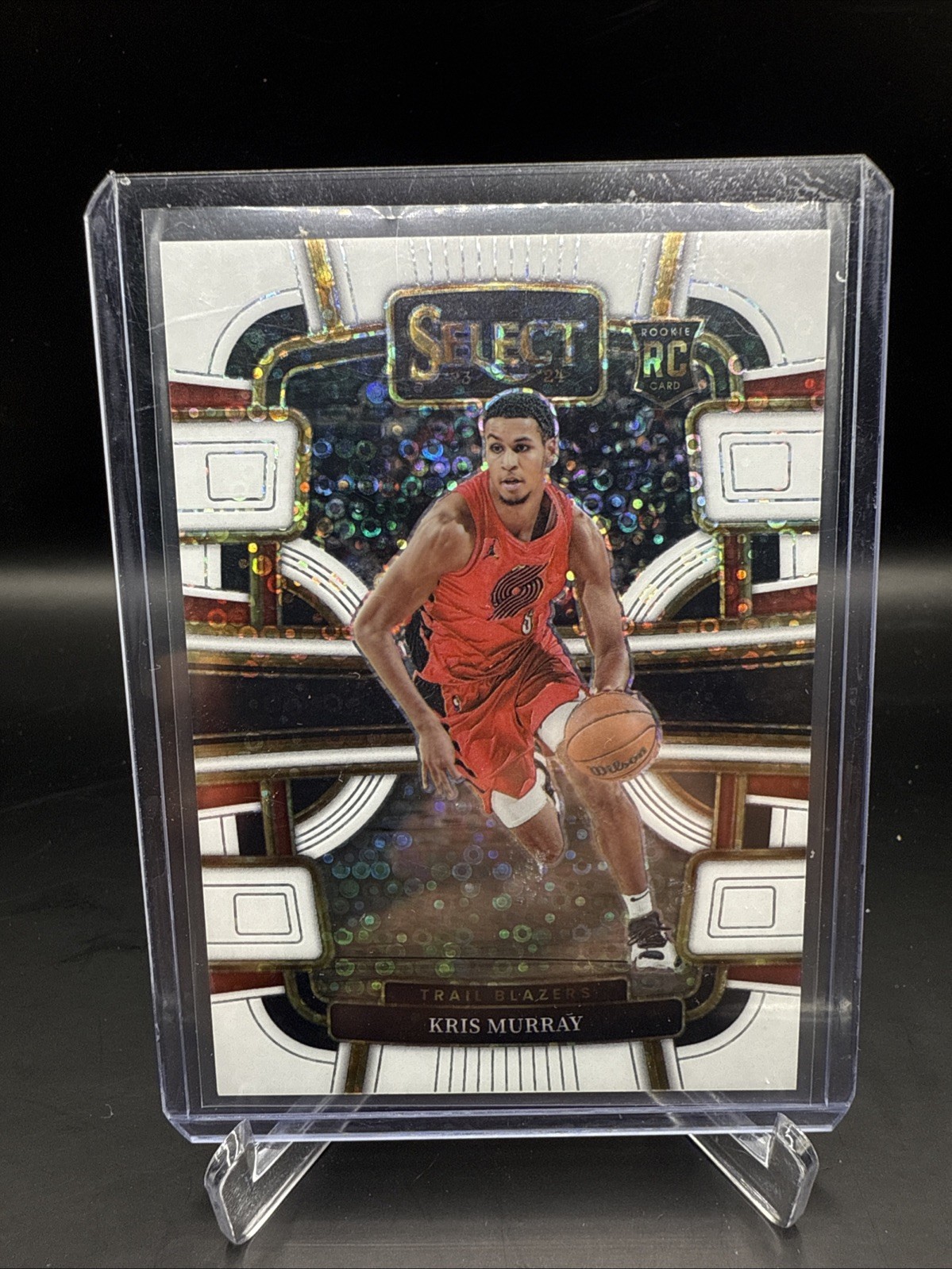 2023-24 Panini Select - Concourse Kris Murray #91 White Disco Prizm /75 (RC)