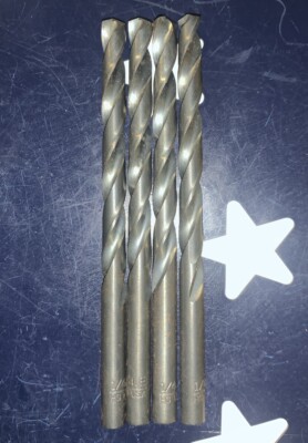 4 X HERTEL  1/4  HSS 135* HD Split Point Jobber Drill  HJH20416E HS    USA   (4)