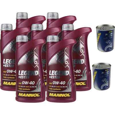 7L Motoröl MANNOL Legend+Ester 0W-40 2x MANNOL Motor Doctor ADDITIV
