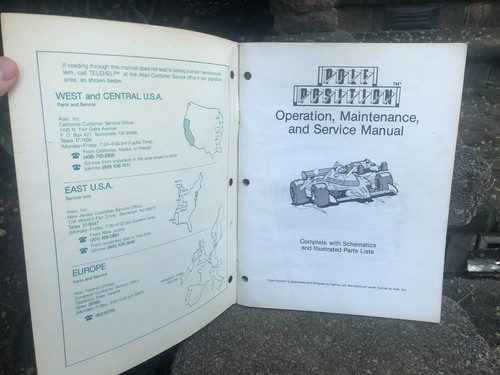 Pole Position by Atari Video Arcade Operation Maintenance Manual...4th Print - Picture 3 of 5