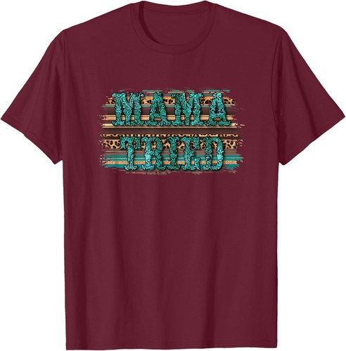 Turquoise Mama Tried Country Southern Rodeo Cowgirl Western T-Shirt Hoodie - Picture 18 of 18