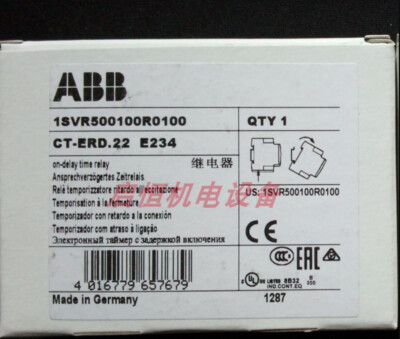 ABB Time Relay CT-ERD.22 E234 2c/o, 24-48VDC,24-240VAC