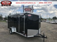 RUGGED 6 X 14 STEEL ENCLOSED CARGO TRAILER WITH BARN DOOR