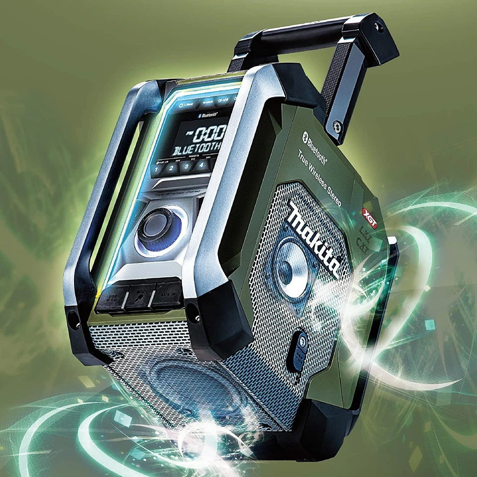 Makita MR005GZB Job Site Radio 40Vmax 18V 14.4V 10.8V Black Tool Body Only New - Image 4 of 4