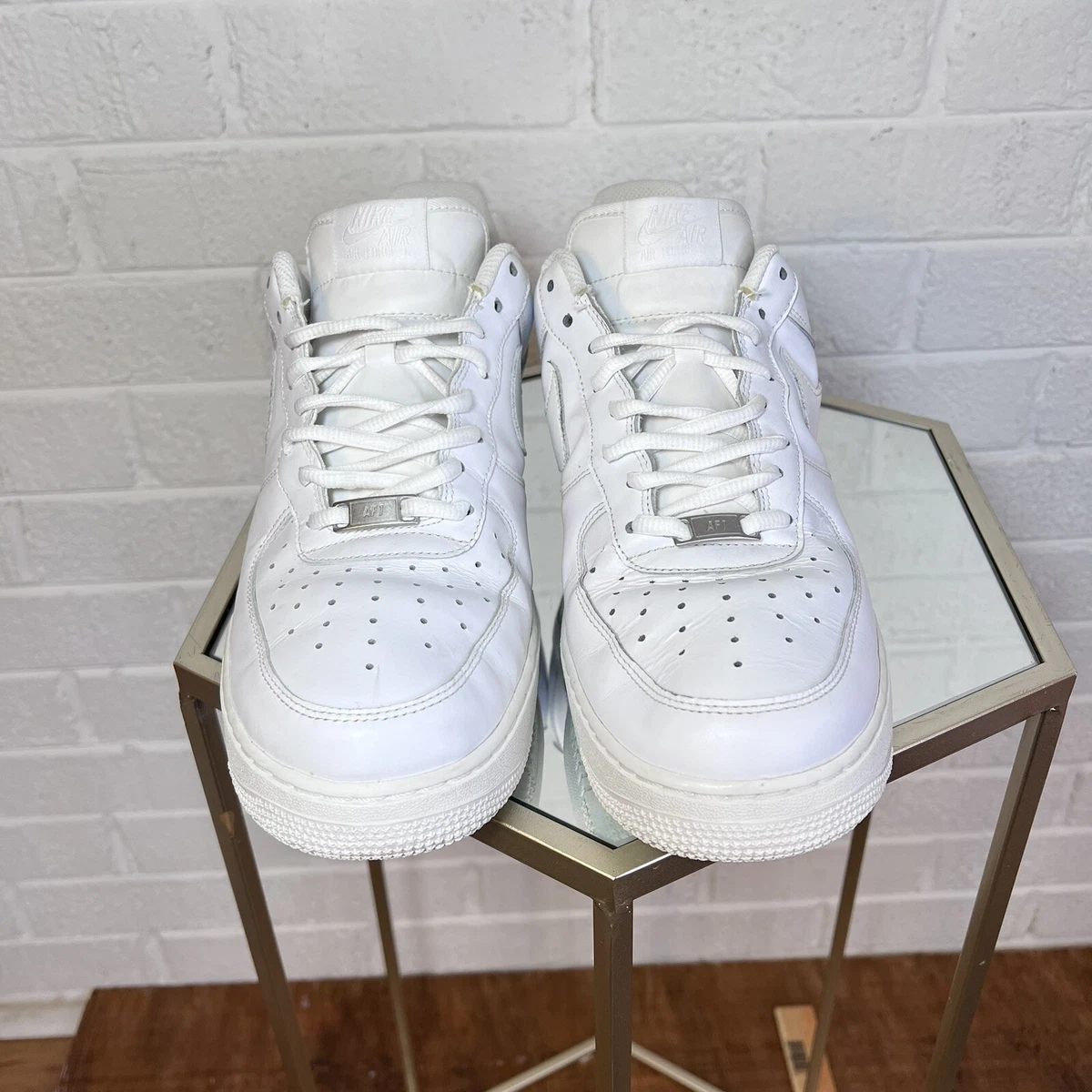 Nike Air Force 1 One Low Men s Shoes Triple White Size 12 315122